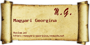 Magyari Georgina névjegykártya